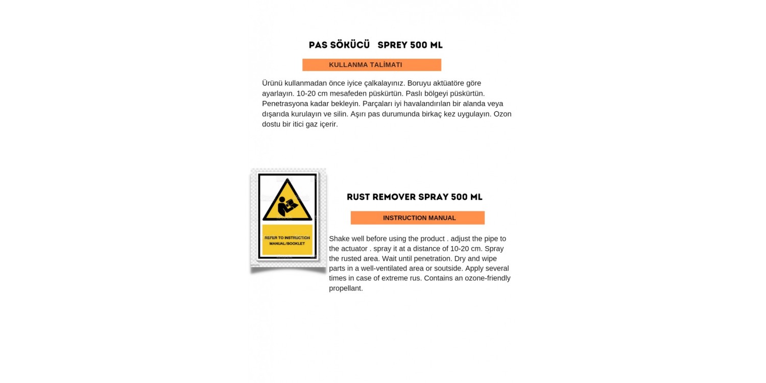 AEROFIX PAS SÖKÜCÜ SPREY (500 ML) PAS SÖKÜCÜ SPREY